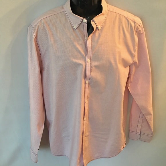 Joseph Abboud men's LS red/white check sz XL - Picture 1 of 7